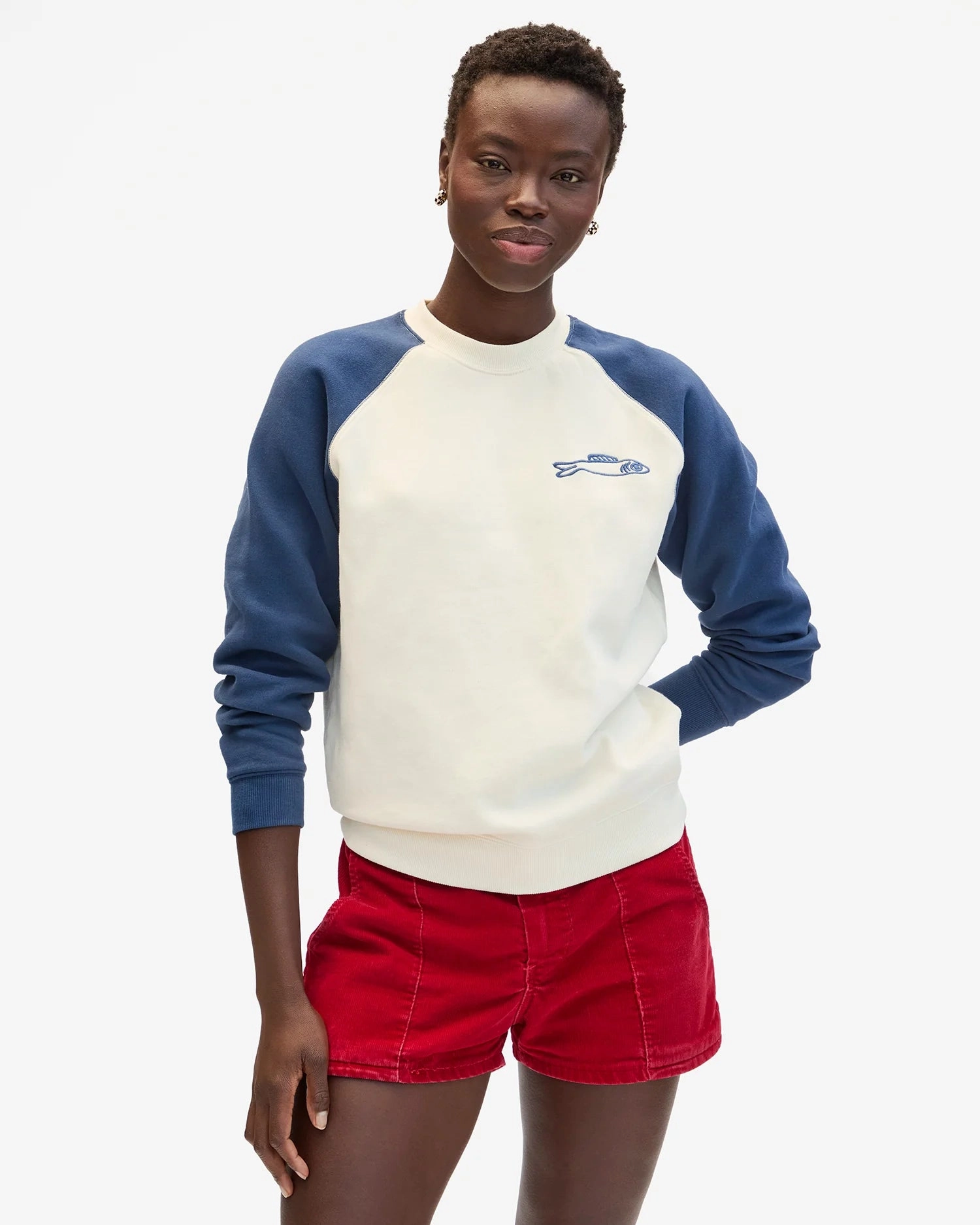 Circular Knit Technique Eco Dye Process Sweatshirt Sardine