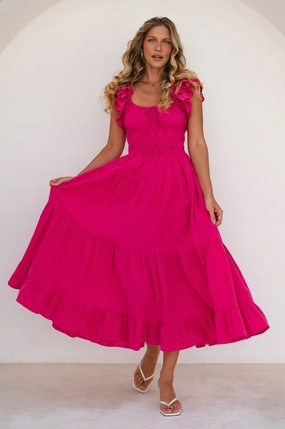 Aura Ruffled Maxi Dress Quick Look Perfectly Crafted