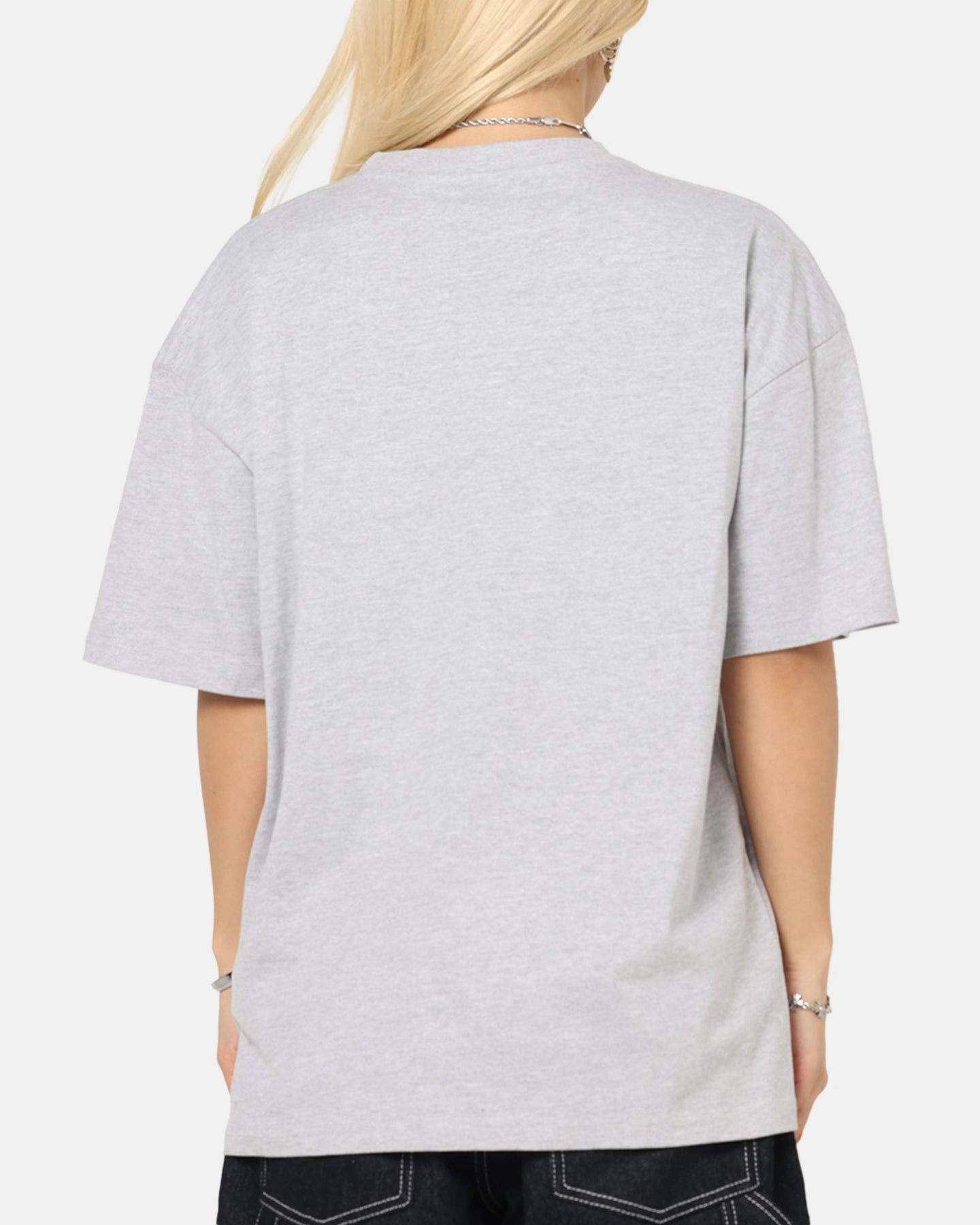 Ventilated Panel Design HighStretch Culture Kings Standard Drop Shoulder T-Shirt Grey Marle