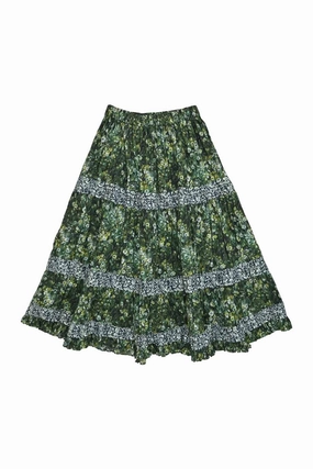 [WW32571] Batsheva | Midi Skirt Asymmetrical Cut Mall Brand Look