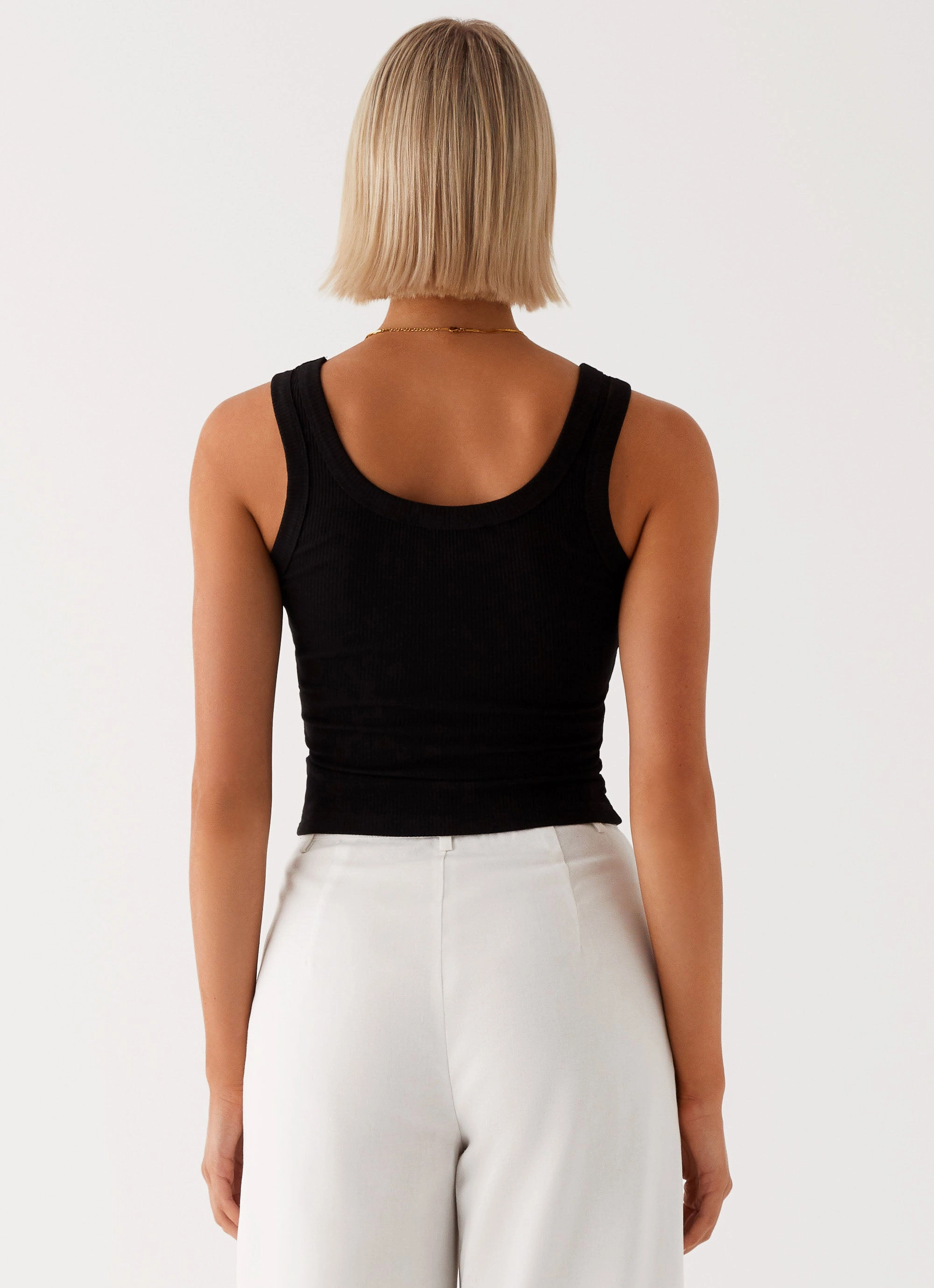 Signature Tank Top - Black HighNeck