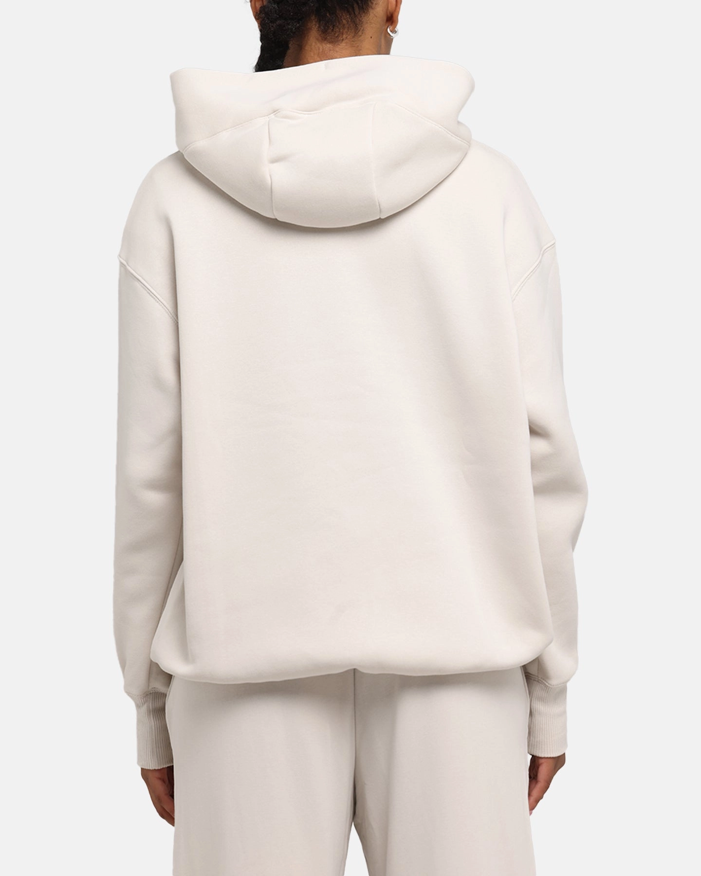 Nike Women's Sportswear Phoenix Fleece Oversized Pullover Hoodie Lt Orewood Brown/Sail Layered Hemline