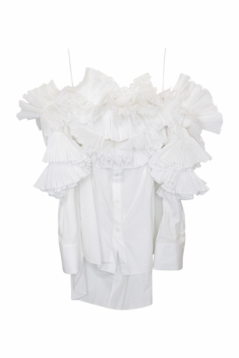 [WW24340] Rosie Assoulin | Shirt Polo Style Flexible Placket Structure