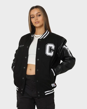 Carr?? MVP Varsity Jacket Black simple design