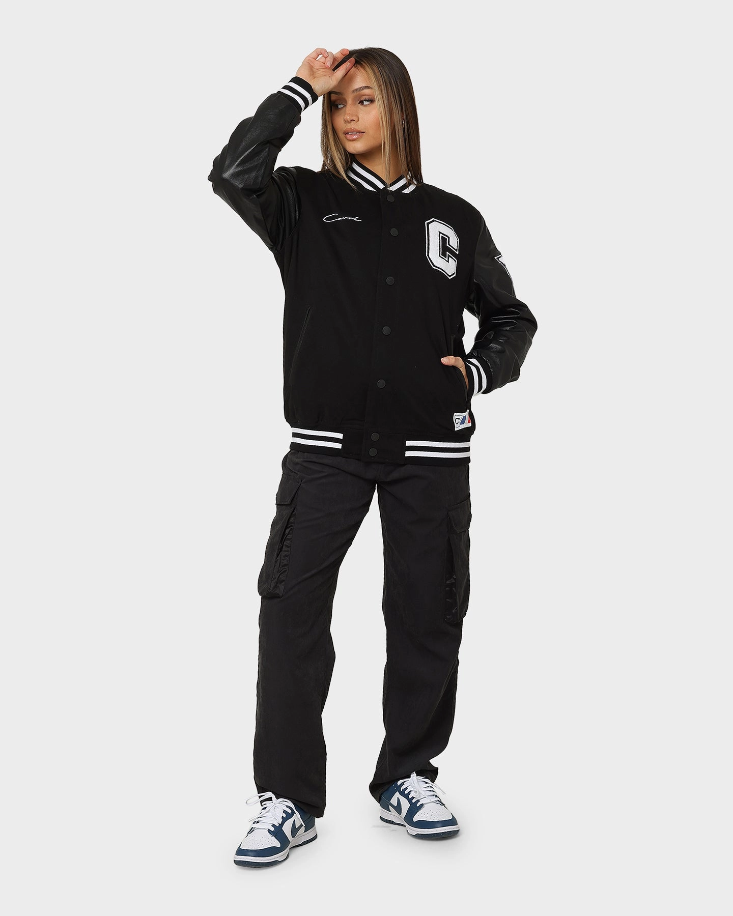 Carr?? MVP Varsity Jacket Black Comfortable Cotton
