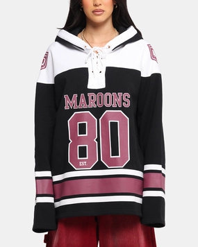 Bluesign Approved Material VentilatedArmholes Queensland Rugby League Queensland Maroons Panel Hoodie Black