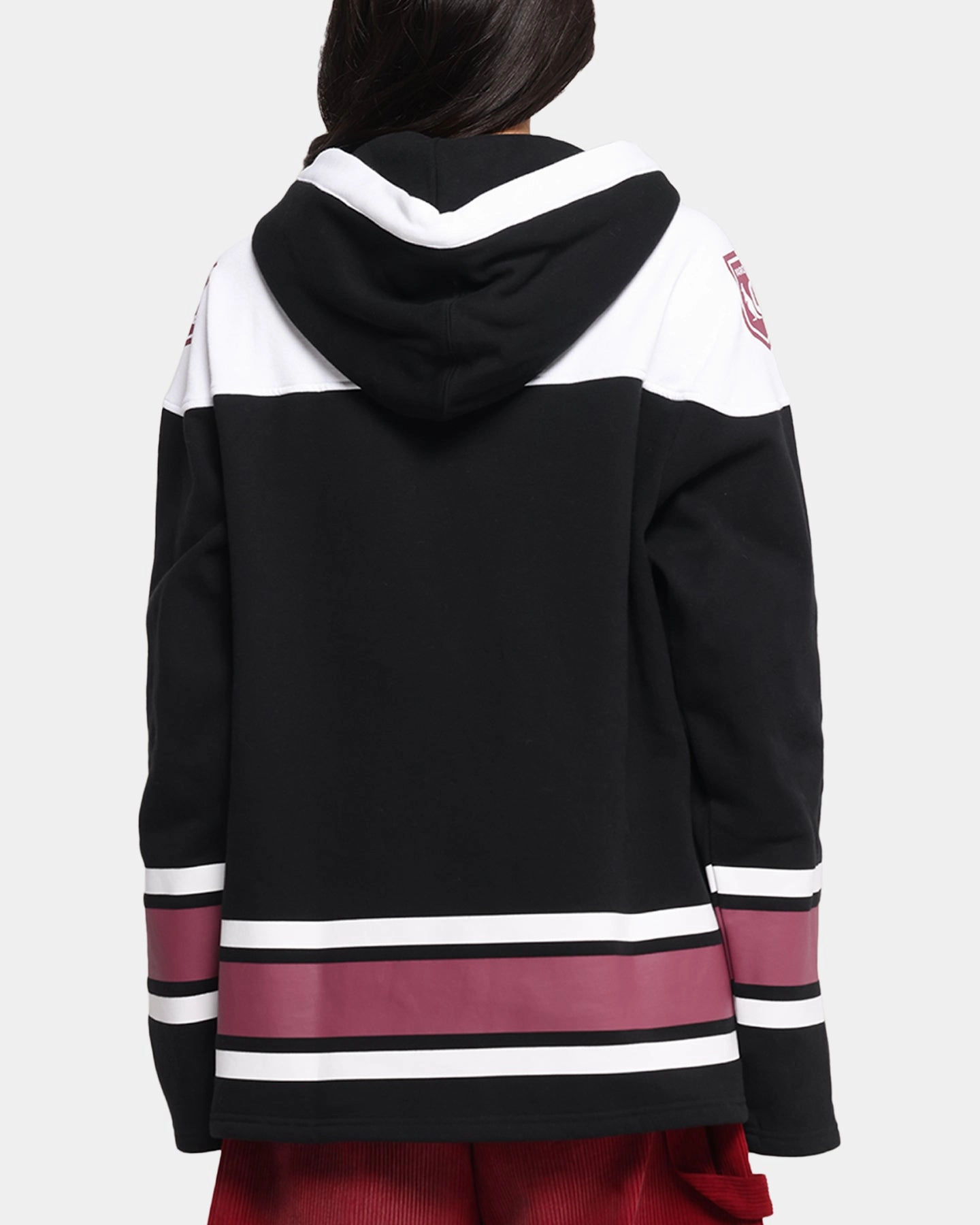 AntiPillingTechnology ReinforcedStitching Queensland Rugby League Queensland Maroons Panel Hoodie Black