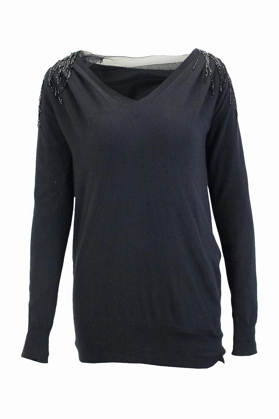 [WW5082] Sacai | Knitwear Layered Stitch Detail Thermo Regulating Fibers