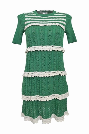 [WW37383] Red Valentino | Mini Dress Matte-Lining Trendy Tailoring