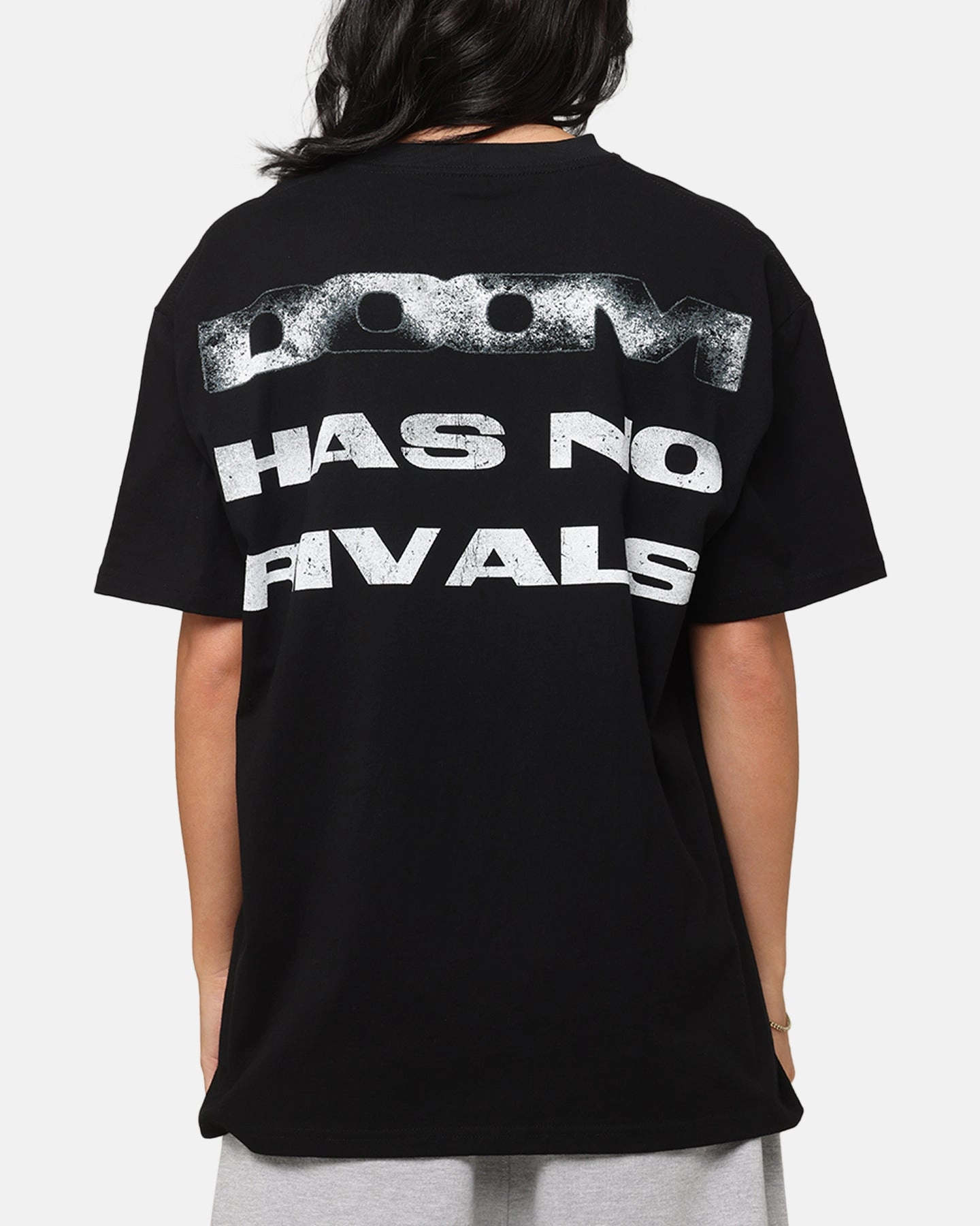 Modular Layering System Relaxed Hoodie Goat Crew Marvel Doctor Doom No Rivals Heavy T-Shirt Black