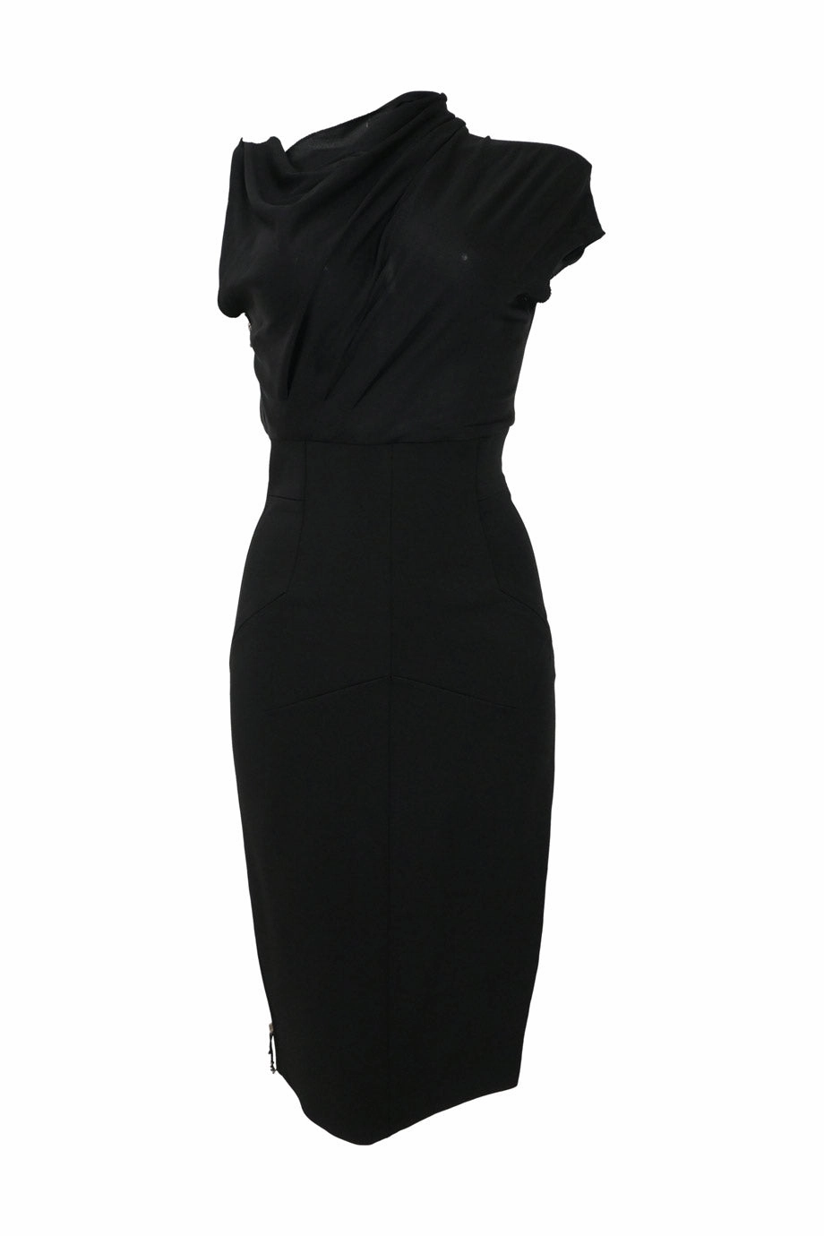 Fine Texture Bold Patterns [WW40939] Victoria Beckham | Knee Length Dress