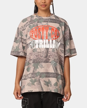 Post Malone Posty Co Camo T-Shirt Camouflage NoRoll Hem Technology NonScratchyLining