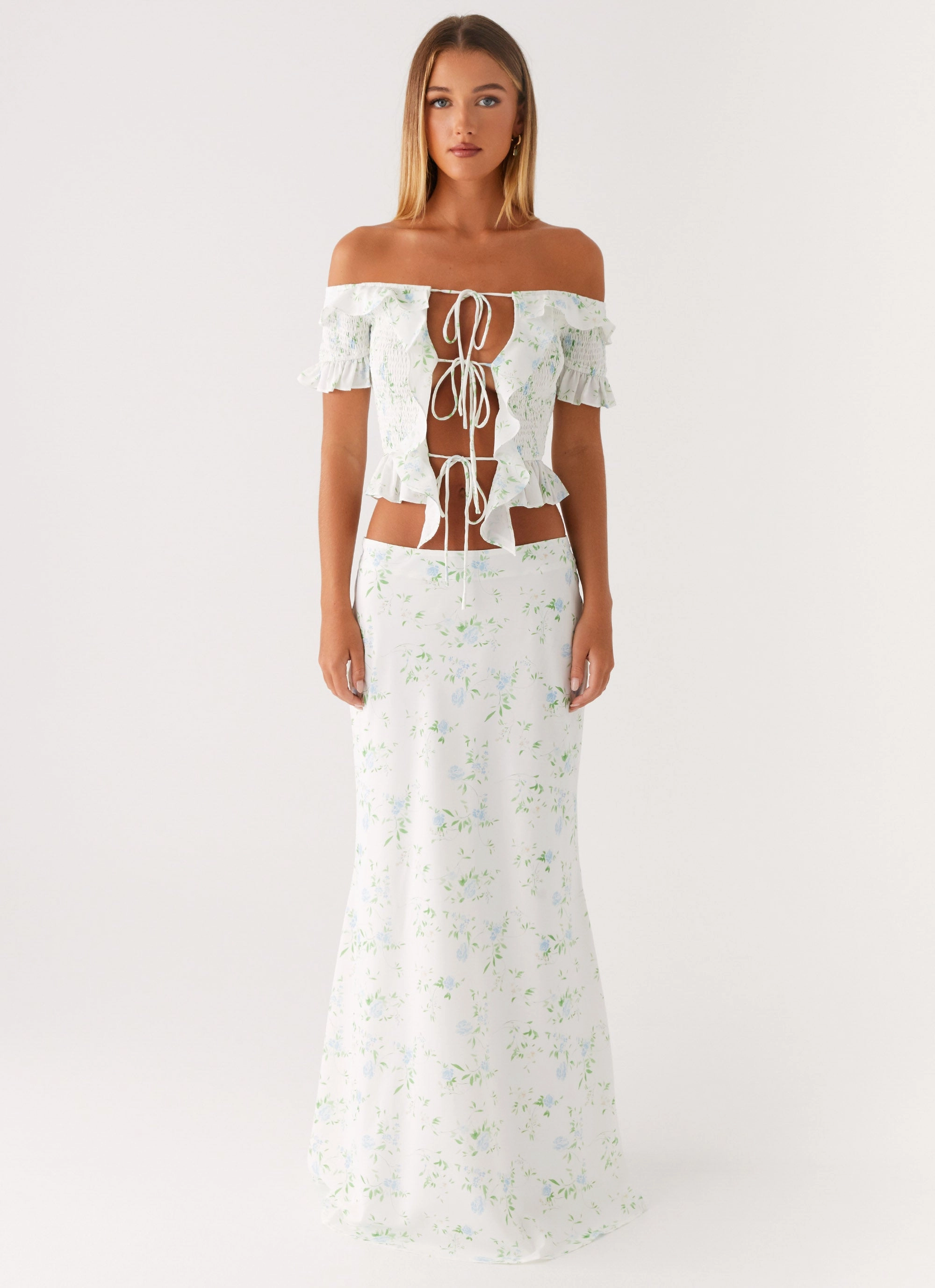 Star Girl Top - Vintage Ditsy Floral StretchFit Design