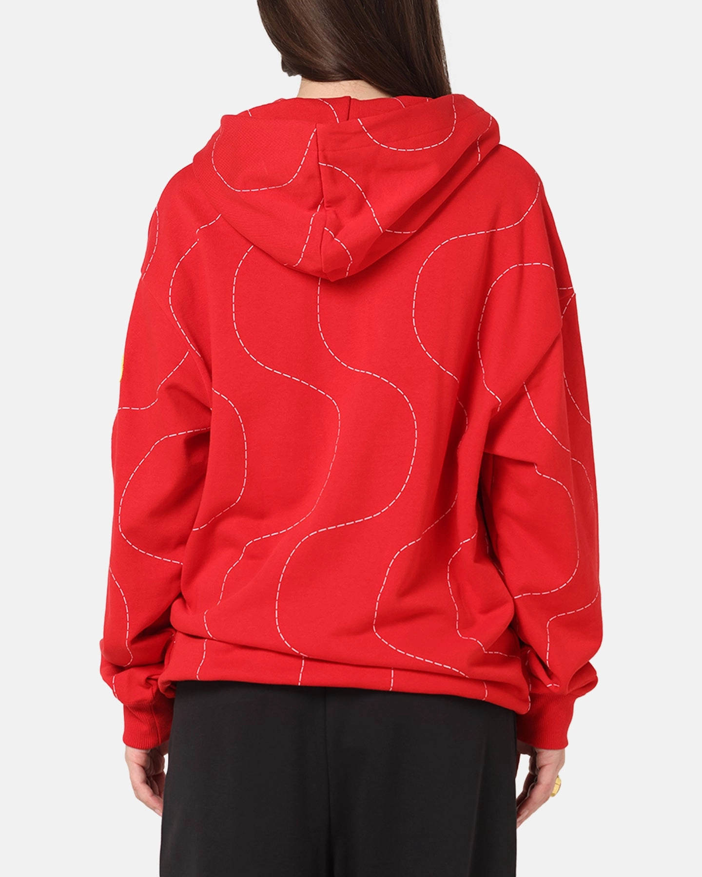 Puma X Scuderia Ferrari Monza Hoodie Rosso Corsa Breathable Microfiber