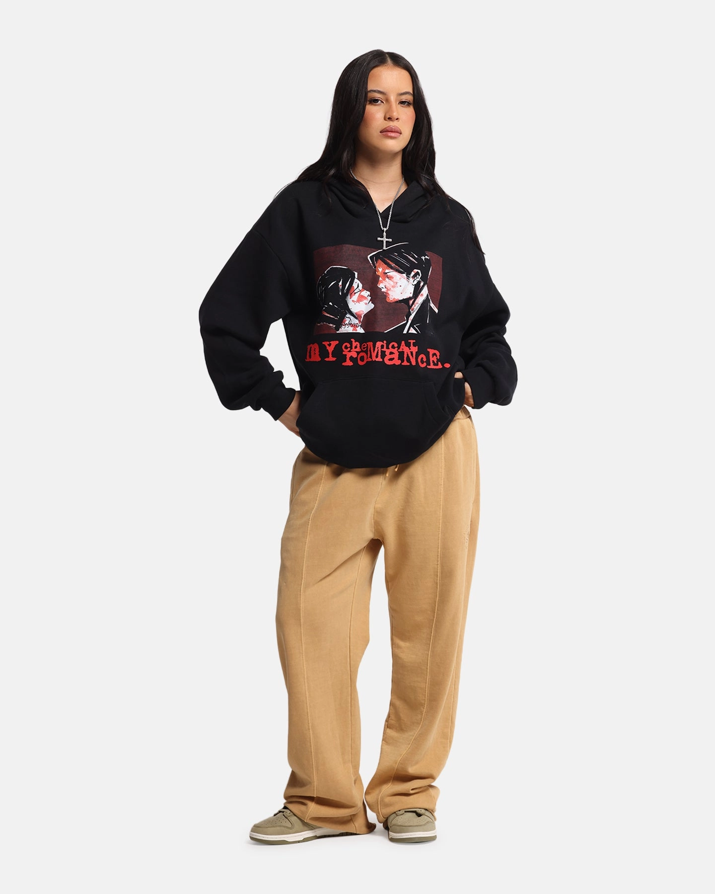 Breathable Ventilation WaterResistant My Chemical Romance Tear Us Apart Hoodie Black