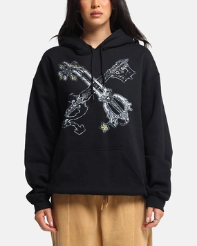 Goat Crew Disney Kingdom Hearts Roxas Hoodie Black LowProfileZipperSystem High Density Knit