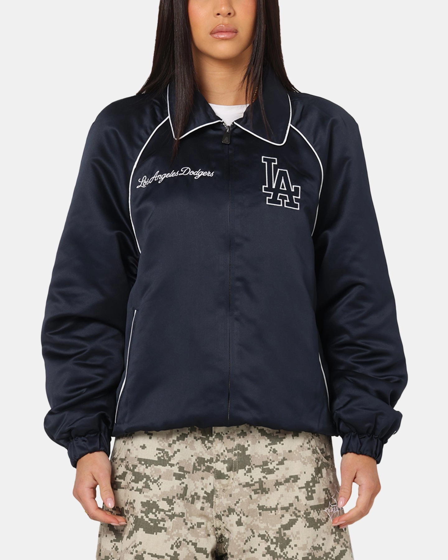 New Era Los Angeles Dodgers MLB Club Jacket Navy LayeredStyling