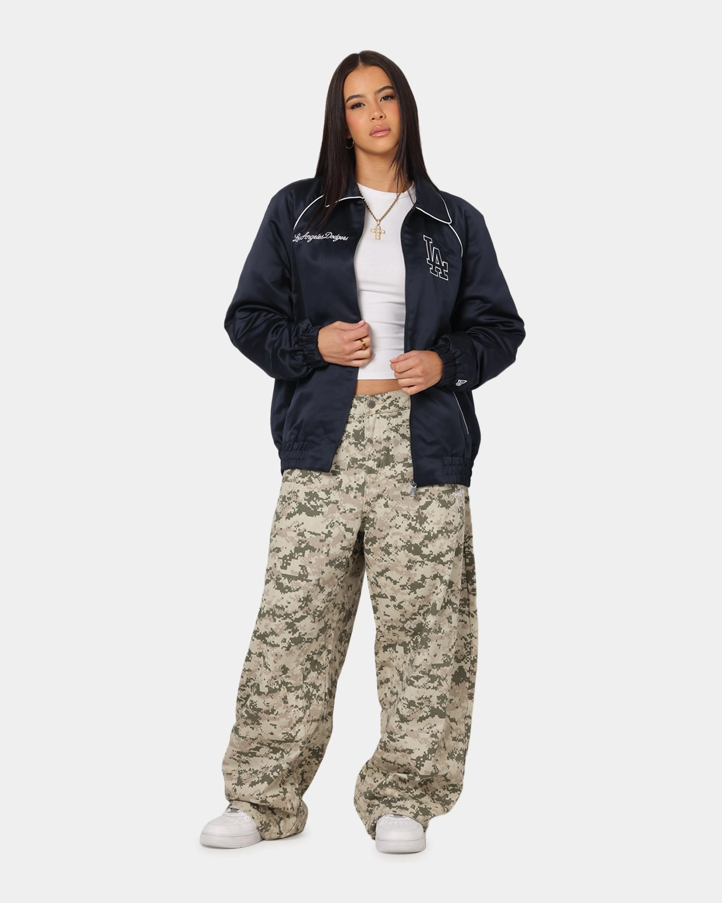 New Era Los Angeles Dodgers MLB Club Jacket Navy Eco Conscious Packaging