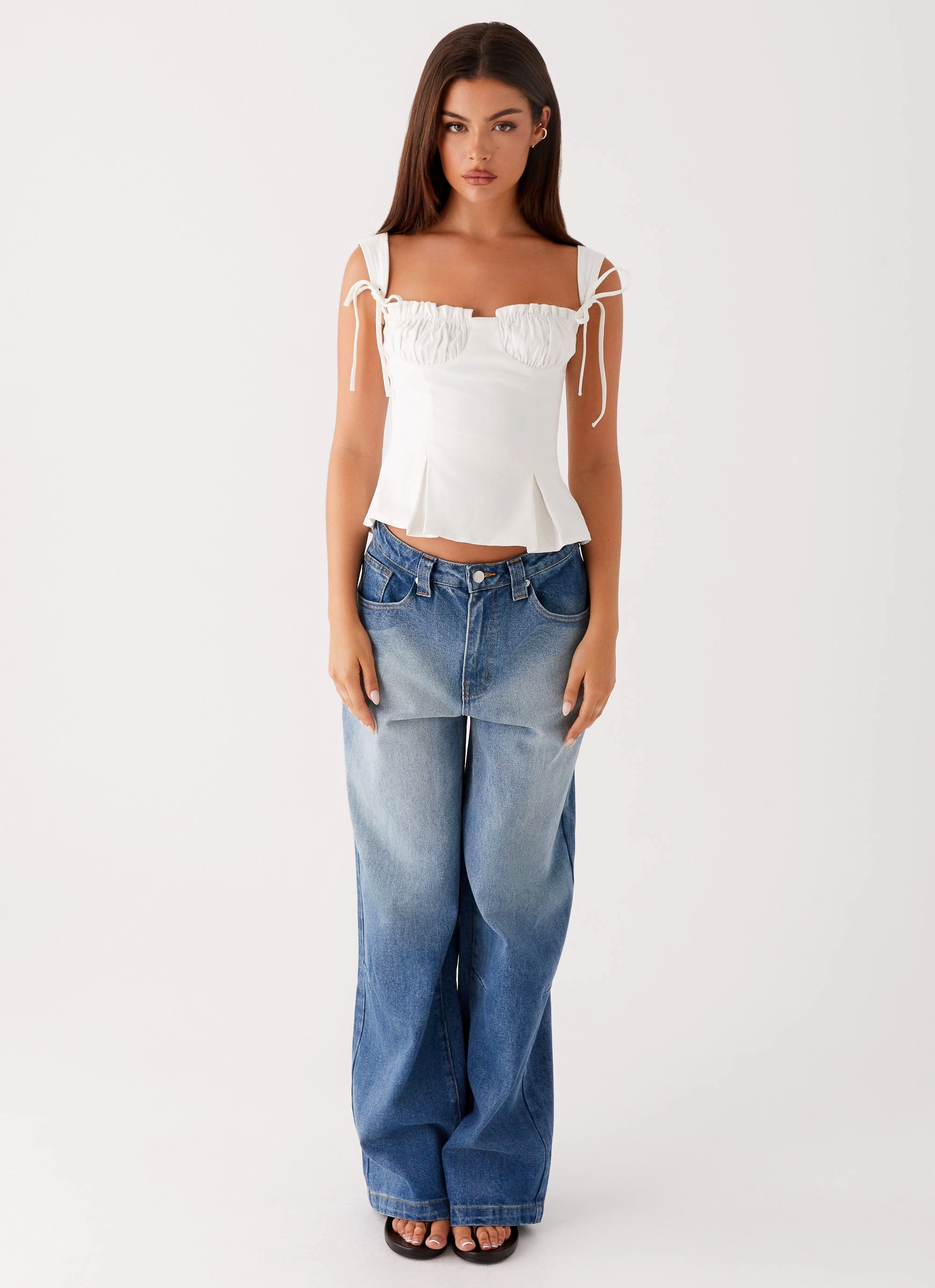 Daydreams Top - White Non Chafe Armholes