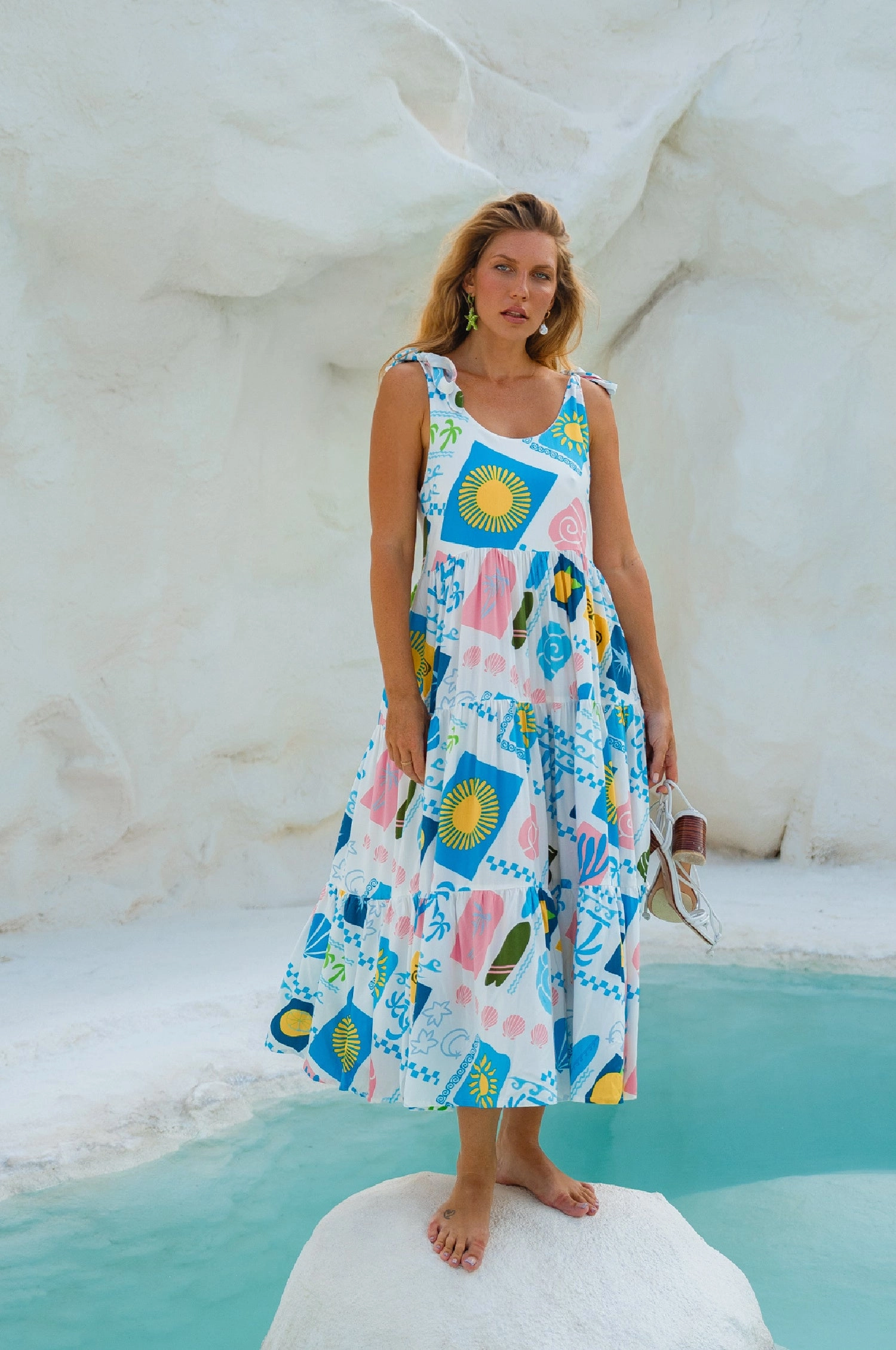 Fall Tone Fiesta Summer Maxi Dress