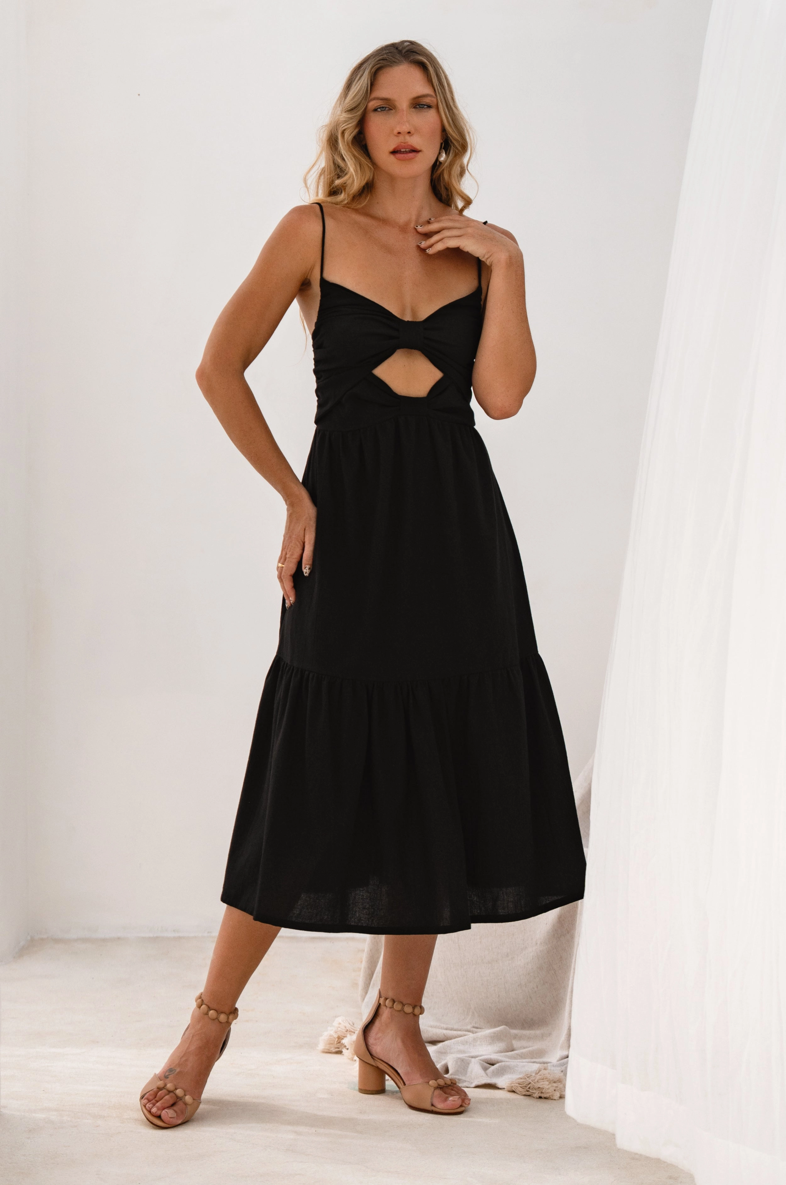 Sun Island Strappy Midi Dress Calm Mood