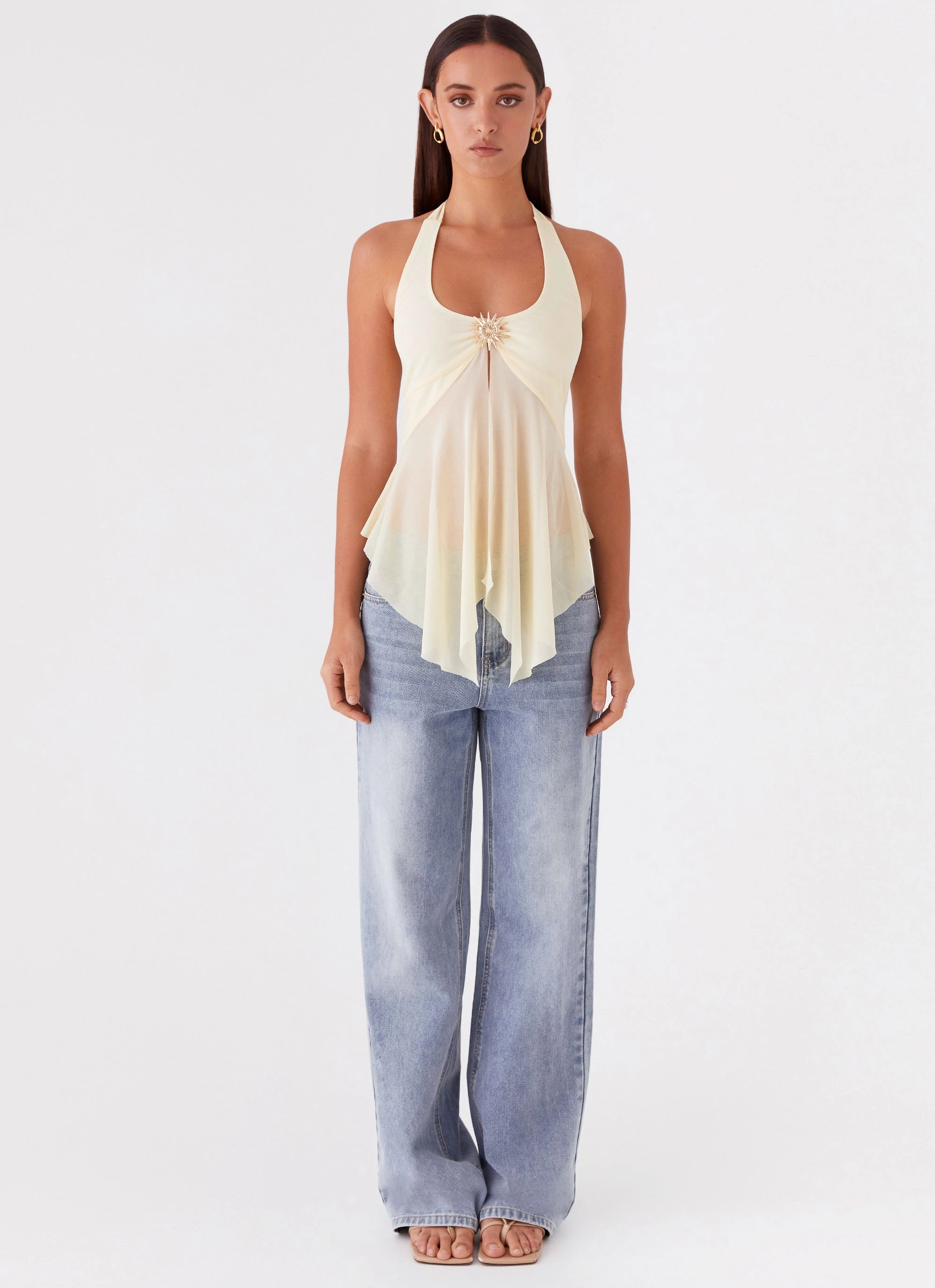 Sunbeam Mesh Top - Yellow AllClimateAdaptive Quick Access Pockets