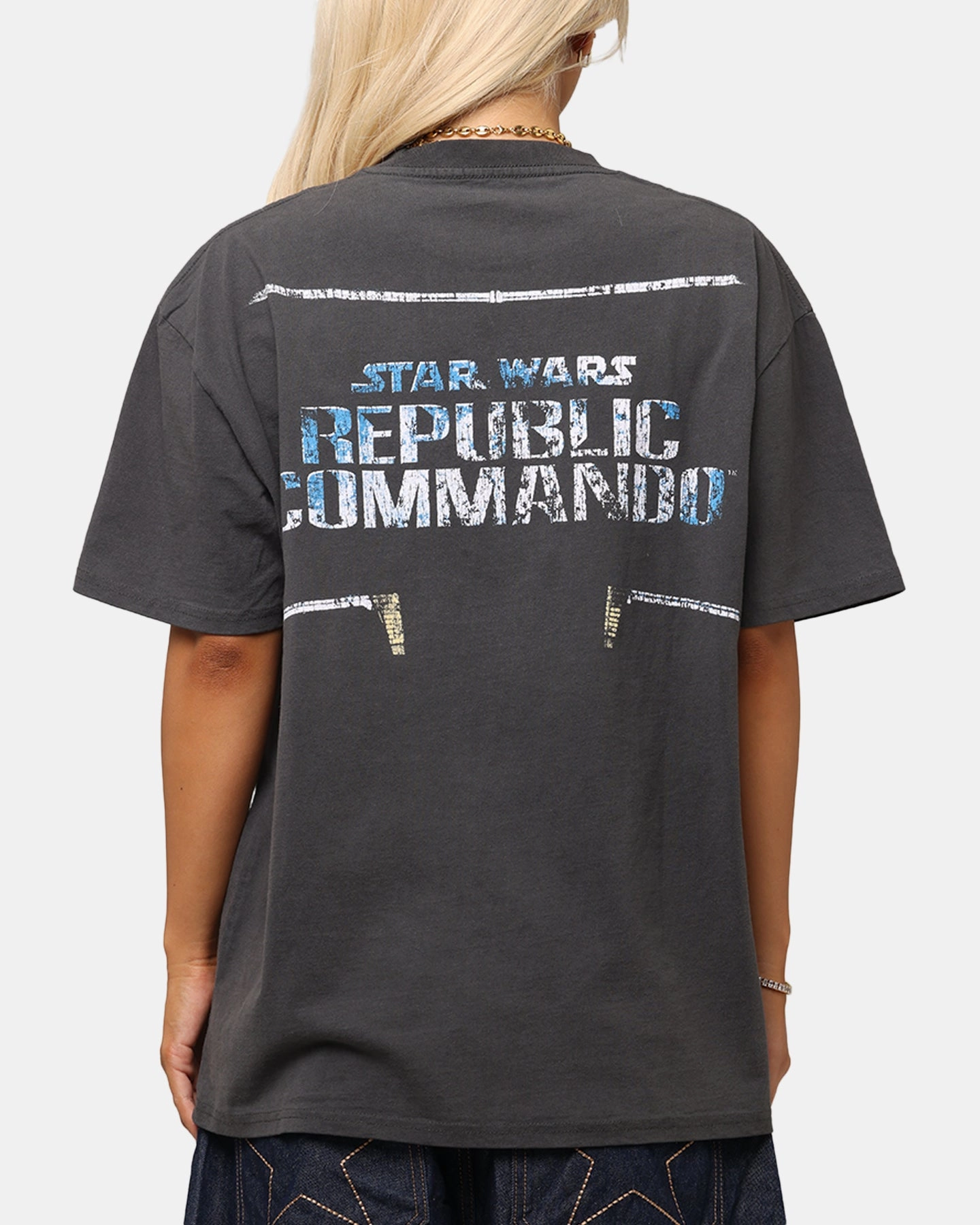 ContrastPlacket Comfortable Look American Thrift Star Wars Battlefront Republic Commando Heavy T-Shirt Black Wash