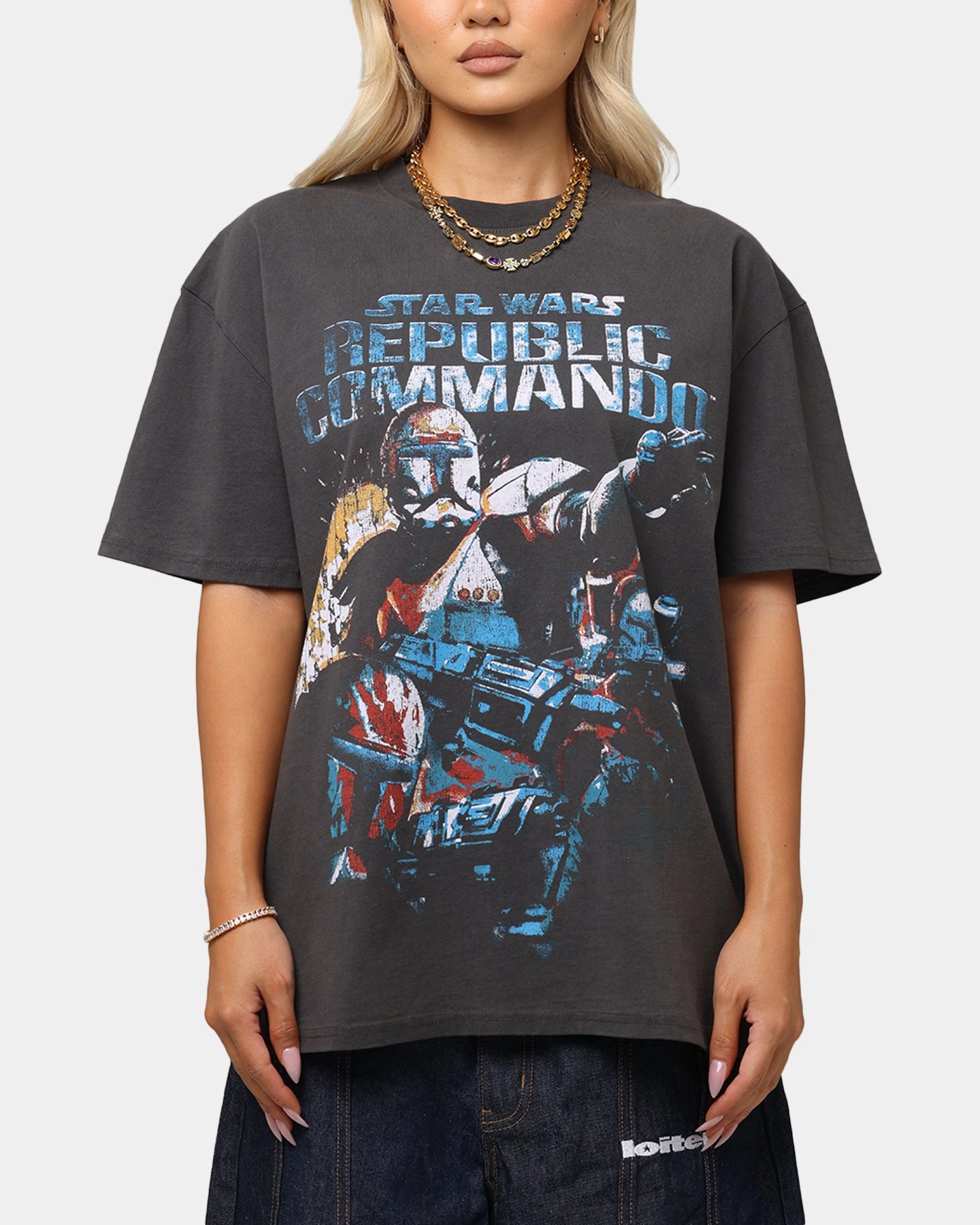 MultiFunctionalPockets American Thrift Star Wars Battlefront Republic Commando Heavy T-Shirt Black Wash