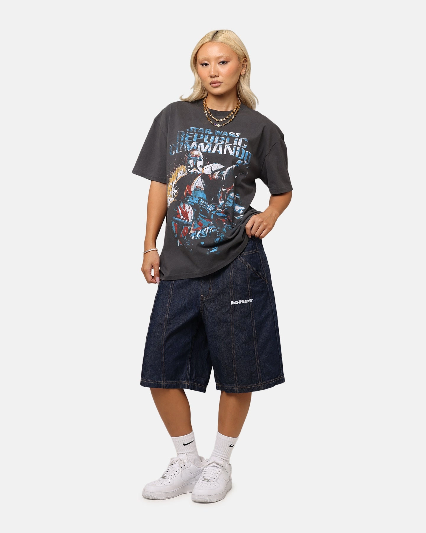 American Thrift Star Wars Battlefront Republic Commando Heavy T-Shirt Black Wash Ethical production