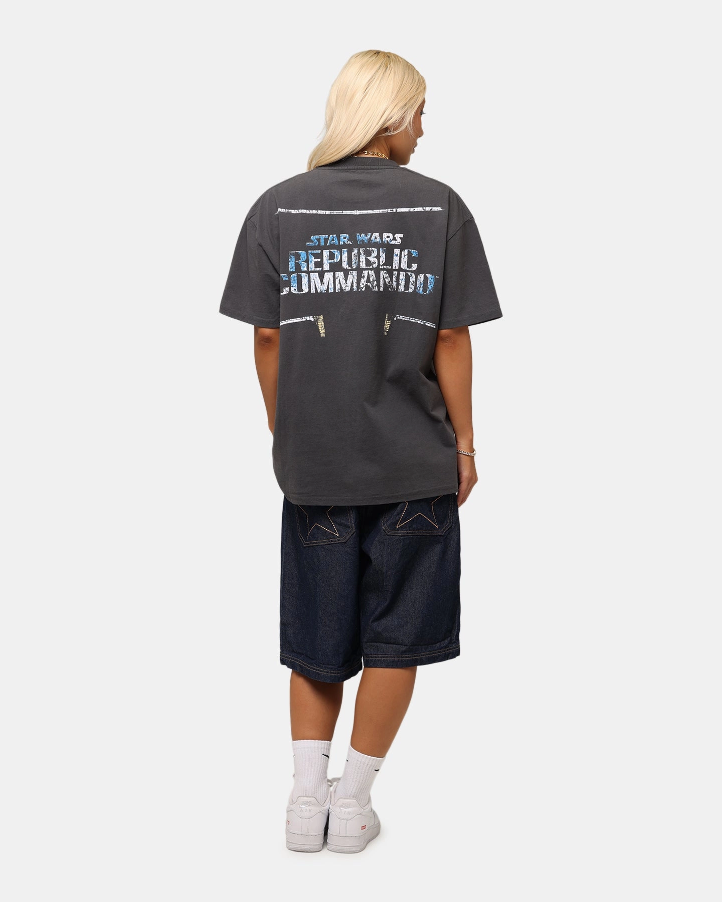 Adjustable Cuff System Sustainable Material Blend American Thrift Star Wars Battlefront Republic Commando Heavy T-Shirt Black Wash