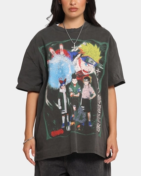 Anti Pilling Fabric LoopwheelFabric 73 Studio X Naruto Sasuke Retrieval Heavy T-Shirt Black Wash