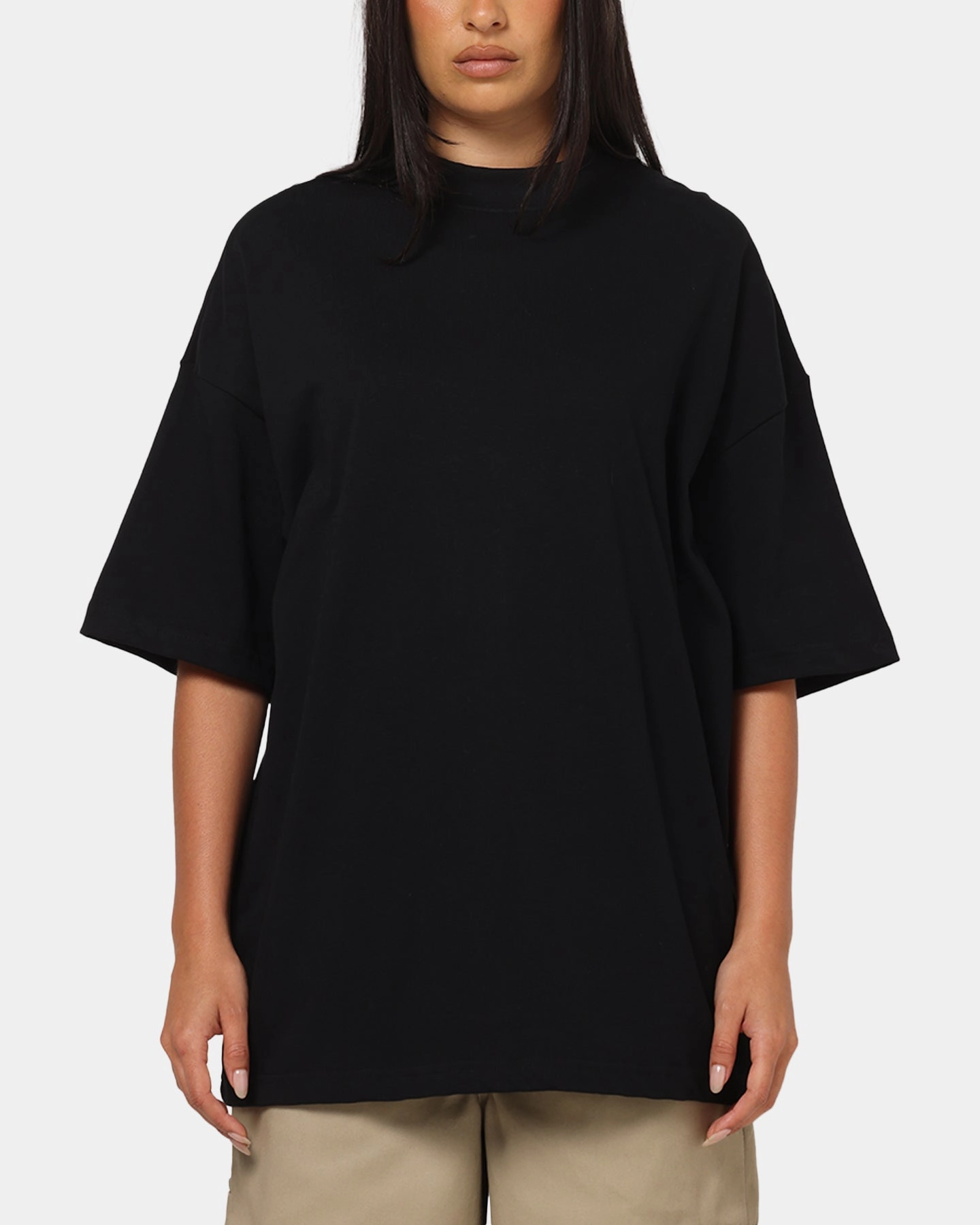 Timeless Cut Adjustable Cuff System American Thrift Everyday Oversized T-Shirt Black