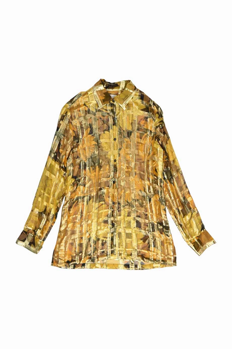 [WW33612] Dries Van Noten | Shirt Neutral Shade Autumn Look