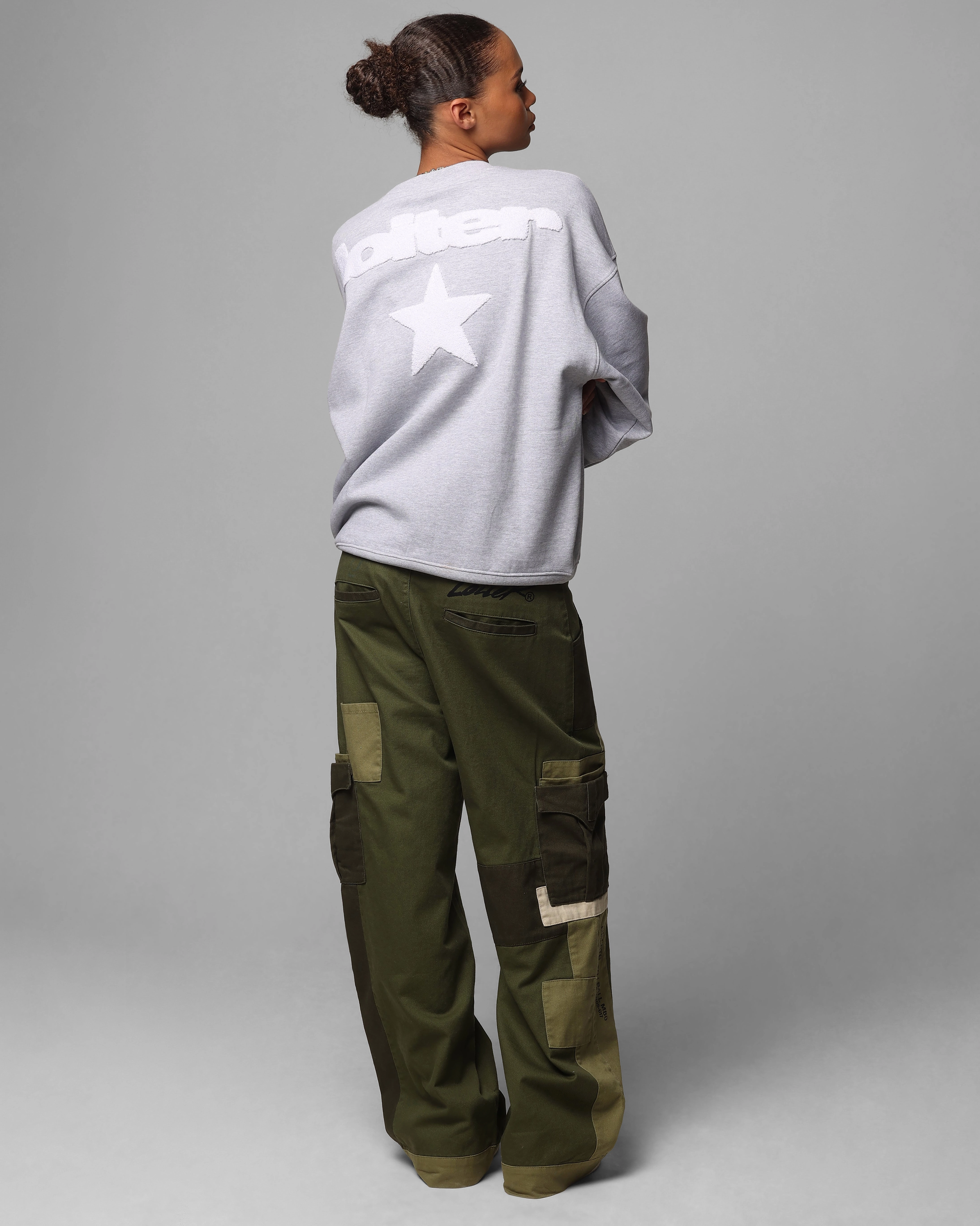 Loiter Premium Essentials Crewneck Grey Marle Friction Reducing Finish Summer Wardrobe