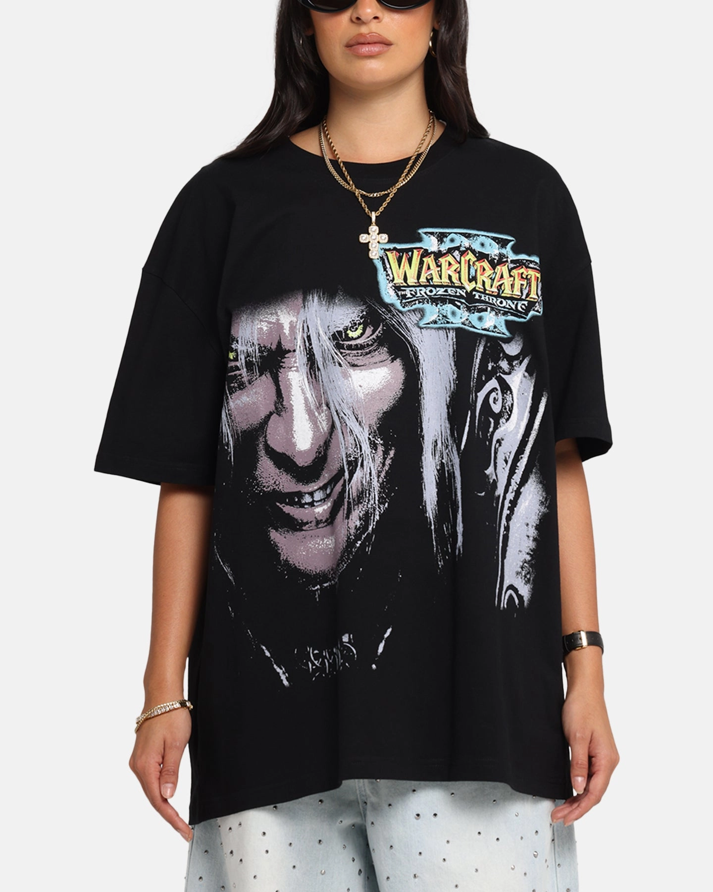 BreathableMeshPanels 73 Studio X Warcraft III: The Frozen Throne Heavy T-Shirt Black