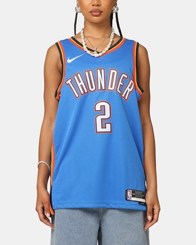 BioBased Fiber VNeckReinforcement Nike Shai Gilgeous-Alexander Oklahoma City Thunder #2 Icon Edition 2022/23 Nike Dri-Fit NBA Swingman Jersey Signal Blue