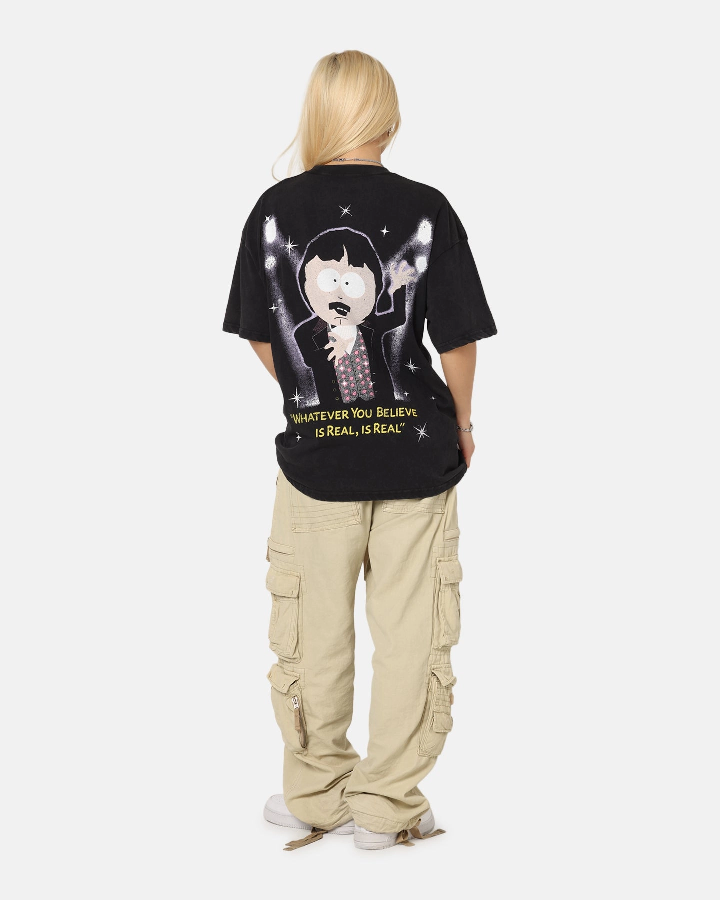 Modern Silhouette StretchFabric 73 Studio X South Park The Amazing Randy Vintage T-Shirt Black Acidwash