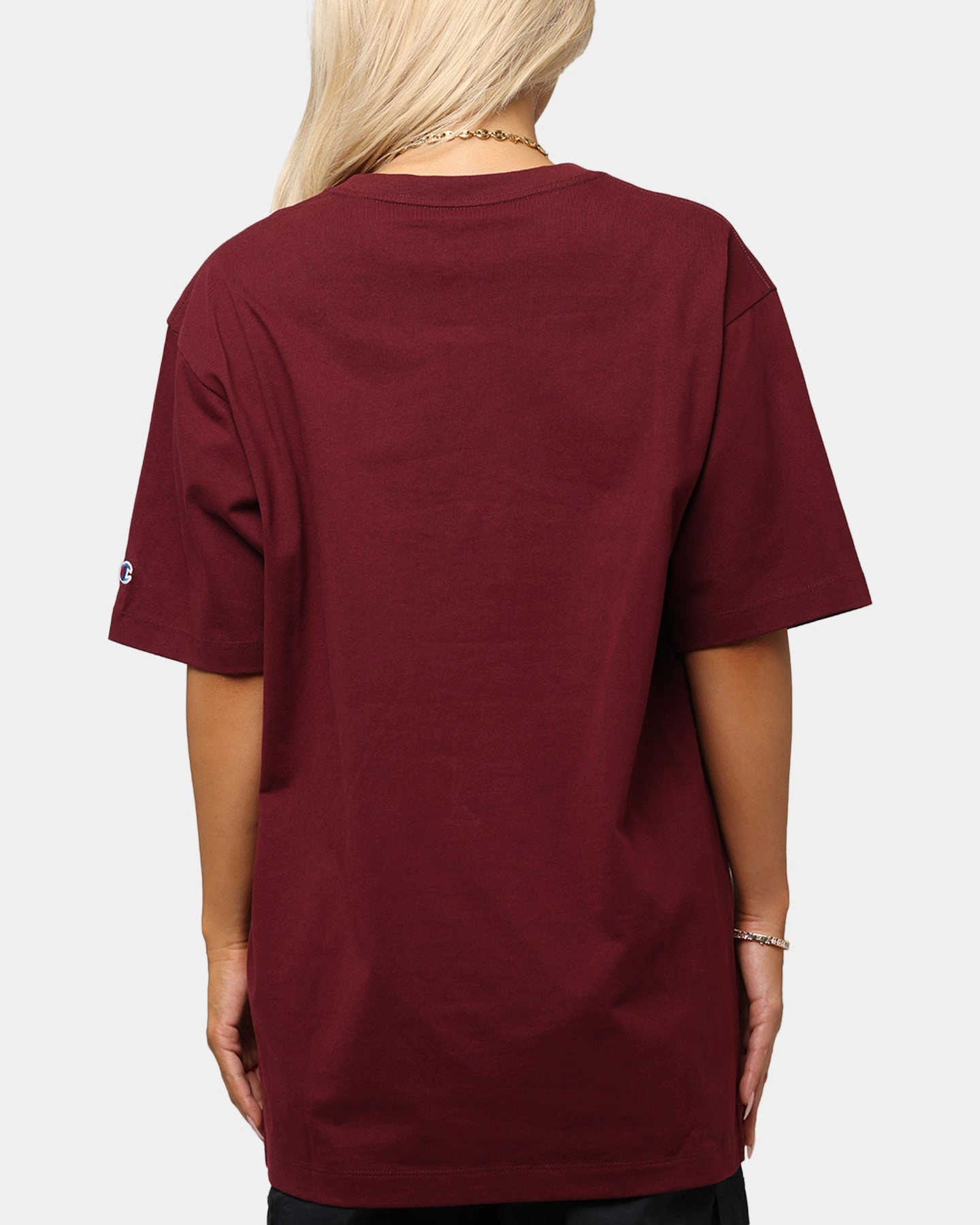 Champion Rochester Graphic T-Shirt Red Low Profile Zipper Formal top