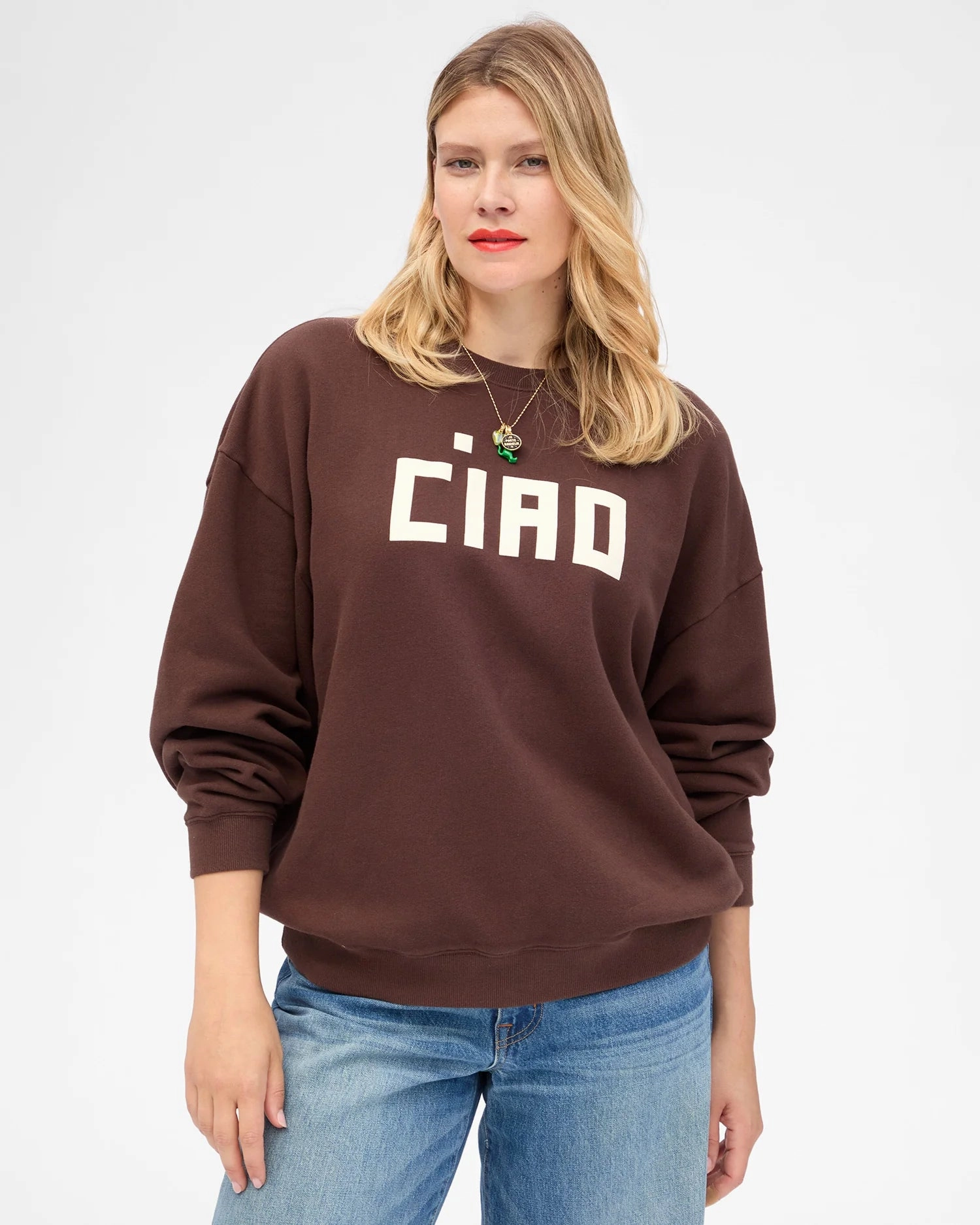 NonSlip Grip Tape Oversized Sweatshirt Block Ciao