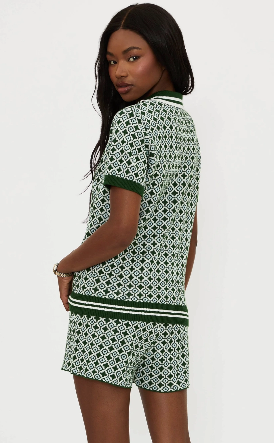 SleevelessOption Giana Top in Racquet Club Green