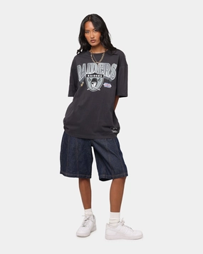 PunctureResistantReinforcement Flowy Tunic Mitchell & Ness Las Vegas Raiders Arch T-Shirt Faded Black