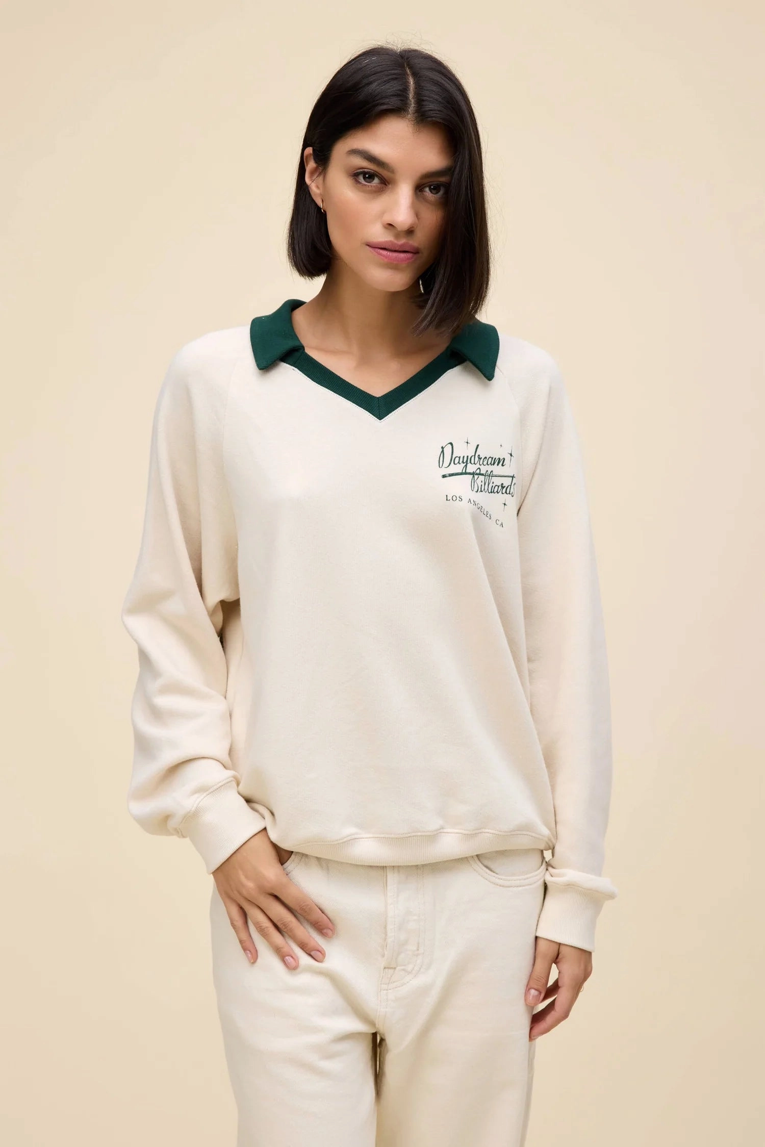 Flexible Cuffs That's Your Cue Polo Sweatshirt