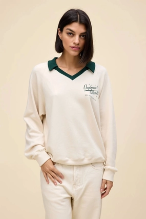 Flexible Cuffs That's Your Cue Polo Sweatshirt