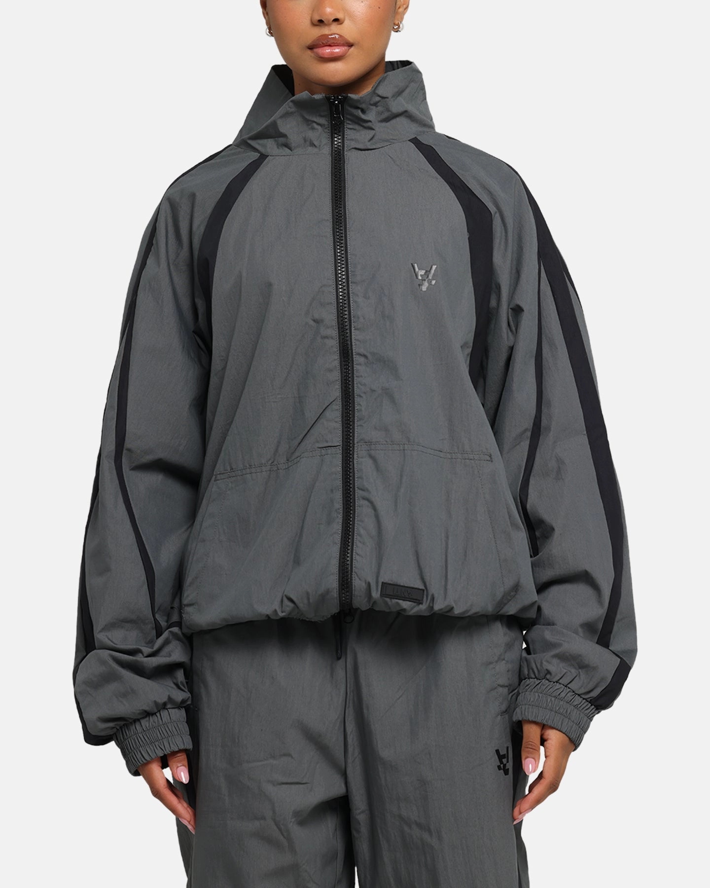 The Anti Order Acolyte Windbreaker Jacket Grey/Black Active Wear