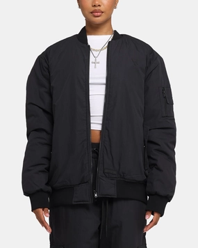 The Anti Order Anti Essential Oversized Bomber Jacket Black Non Chafe Armholes AntiStaticFinish