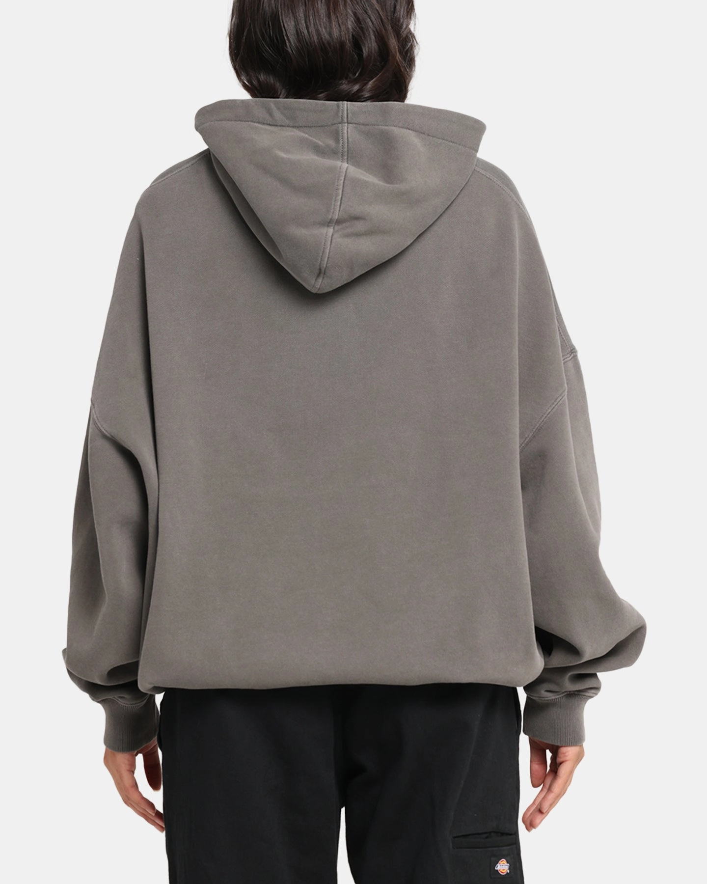 Two Tone Texture Effect DurableReinforcement The Anti Order Arcade Boxy Hoodie Washed Charcoal