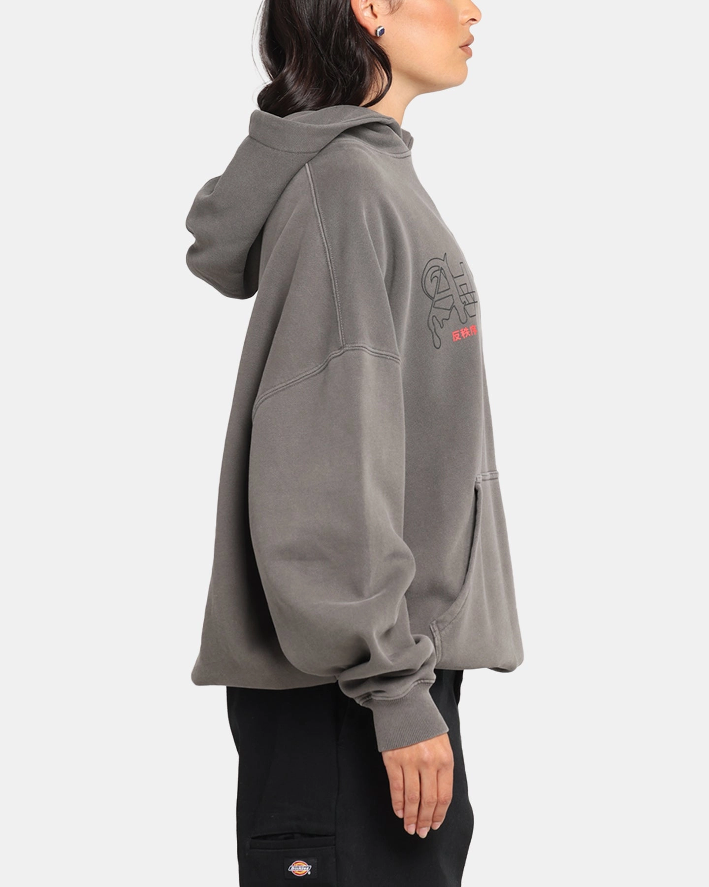 The Anti Order Arcade Boxy Hoodie Washed Charcoal Quick Dry Tech Comfortable Wear