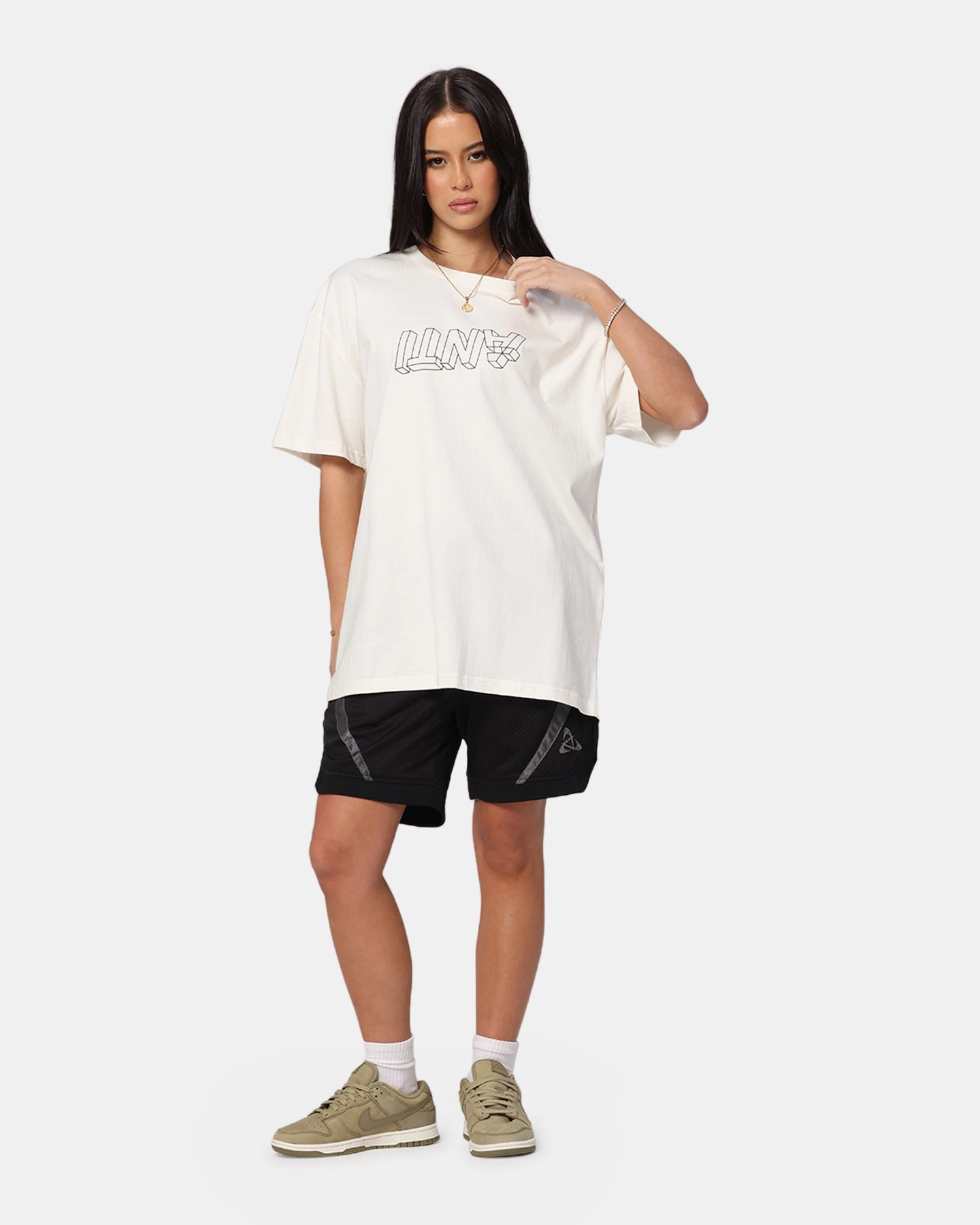 The Anti Order Dimension Boxy T-Shirt Off White Unlined Design OdorControl
