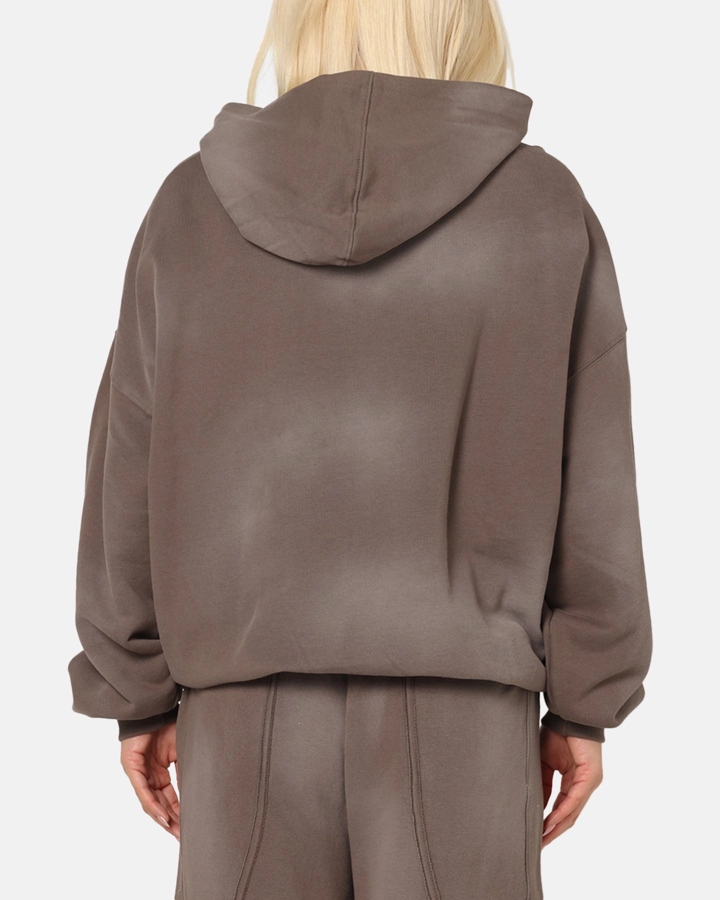 The Anti Order Post Season Boxy Hoodie Sunfade Brown StretchKnit