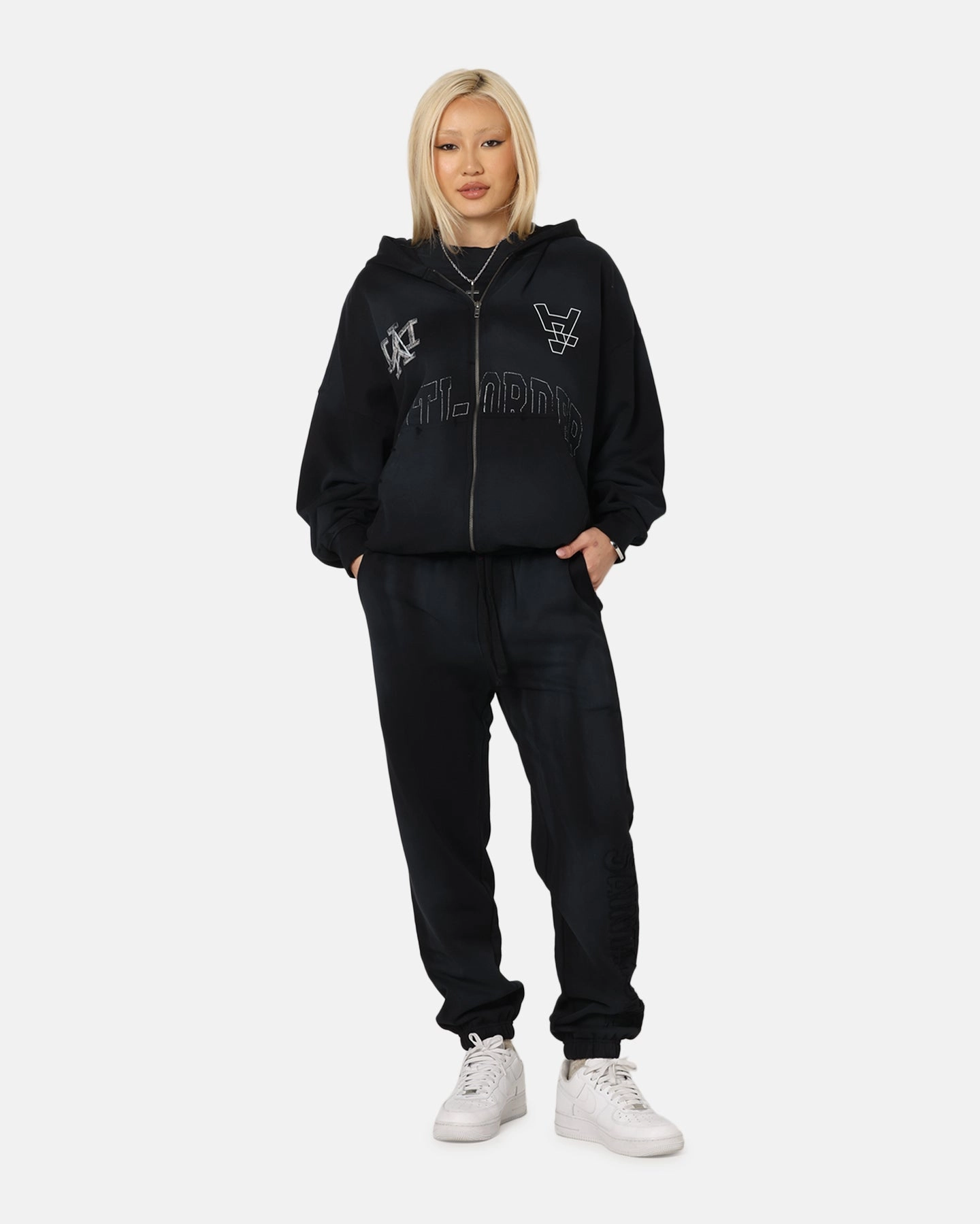 Stretch Fit Top Basic Tee The Anti Order Post Season Zip Hoodie Sunfade Black